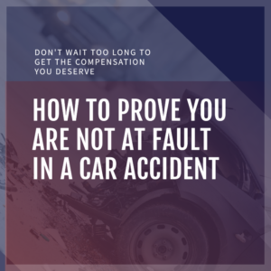 How to prove you are not at fault in a car accident